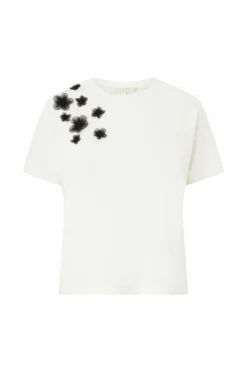 Ellos Collection Top med blomsterapplikationer