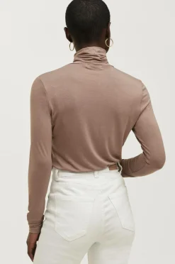 Ellos Collection Viskosestrik med rullekrave