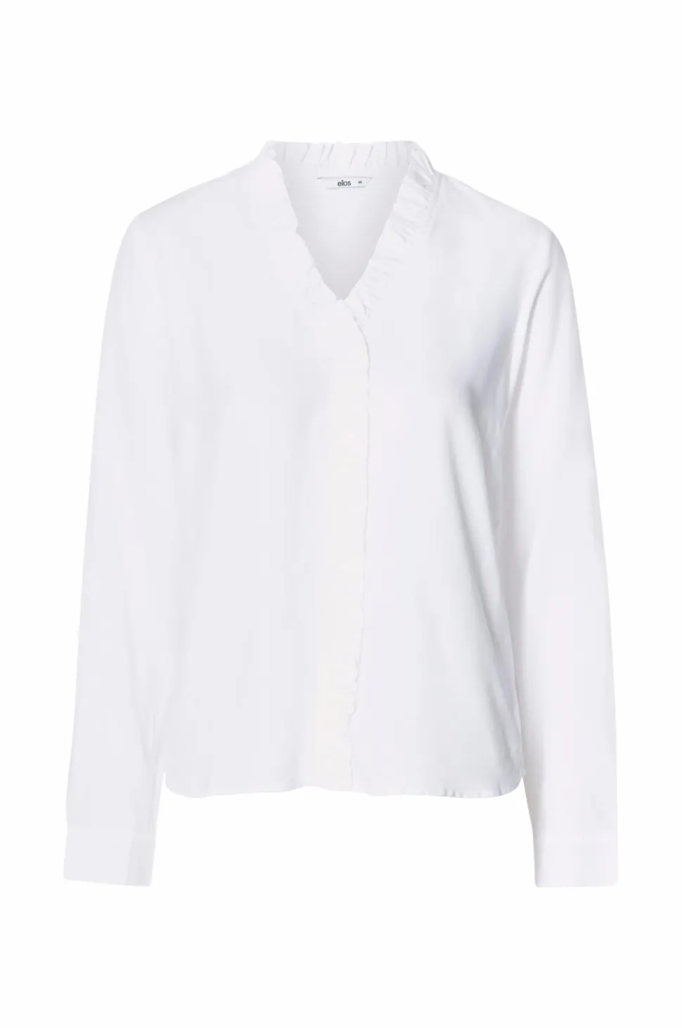 Ellos Collection Viskosebluse med flæsedetalje bluse