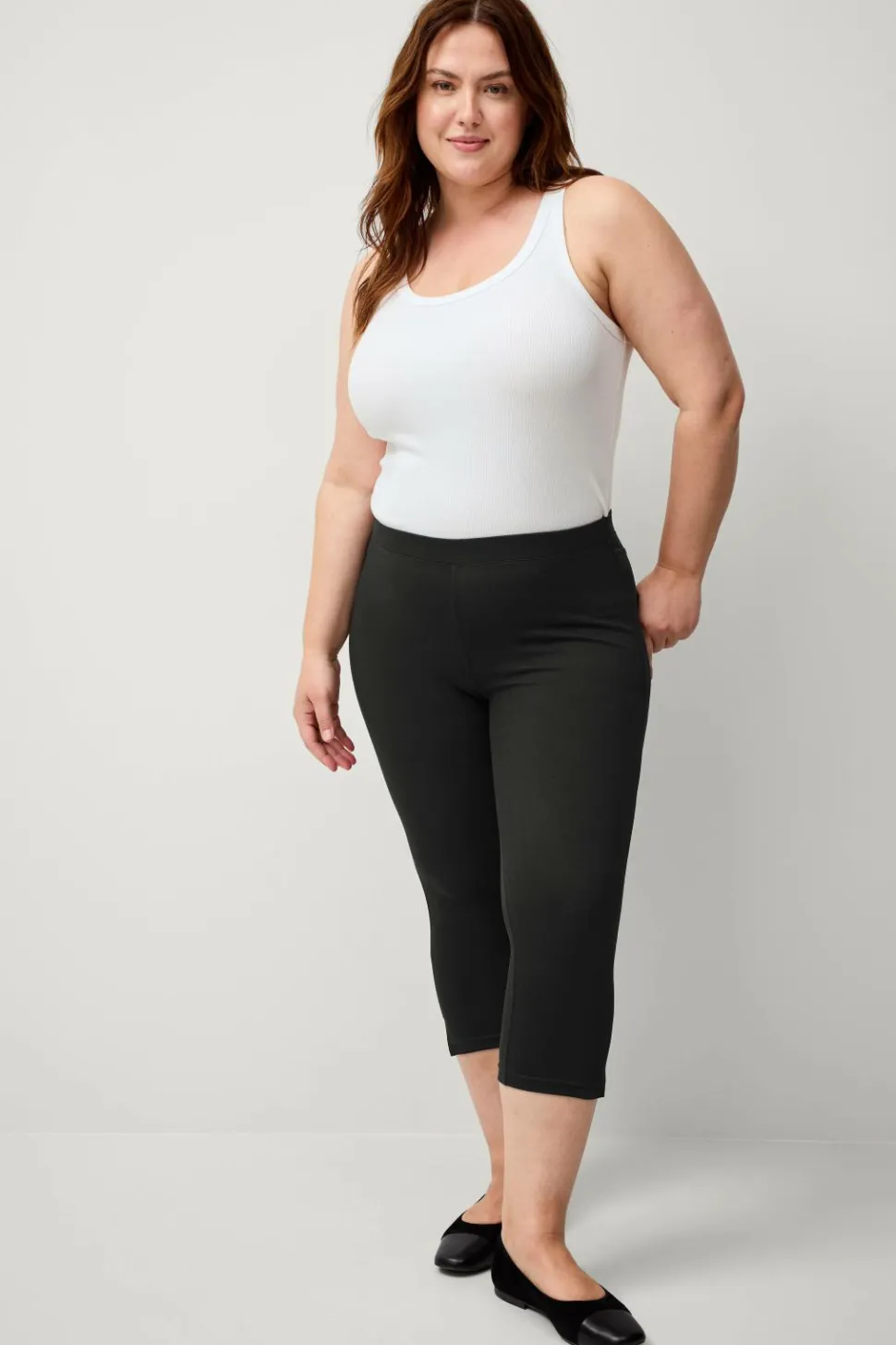 Ellos Plus collection Treggings med høj talje og 3/4 længde