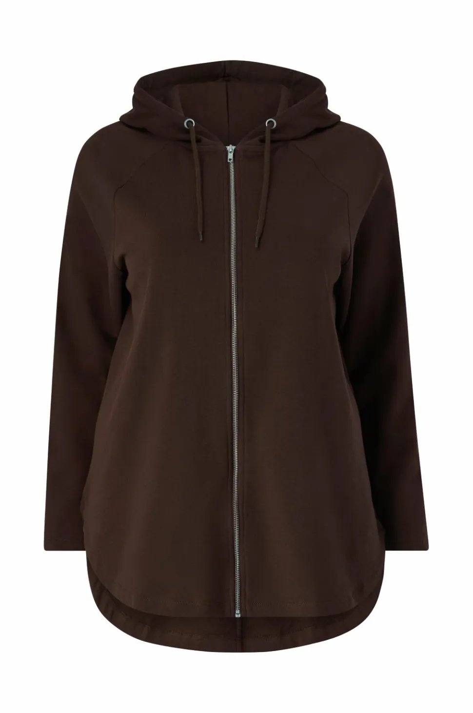 Ellos Plus collection Sweatshirt med hætte og lynlås