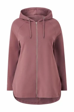Ellos Plus collection Sweatshirt med hætte og lynlås
