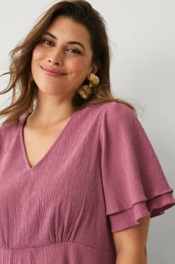 Ellos Plus collection Kjole med flæseærmer