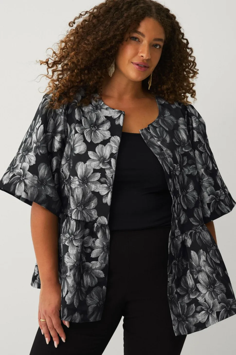 Ellos Plus collection Bluse med pufærmer