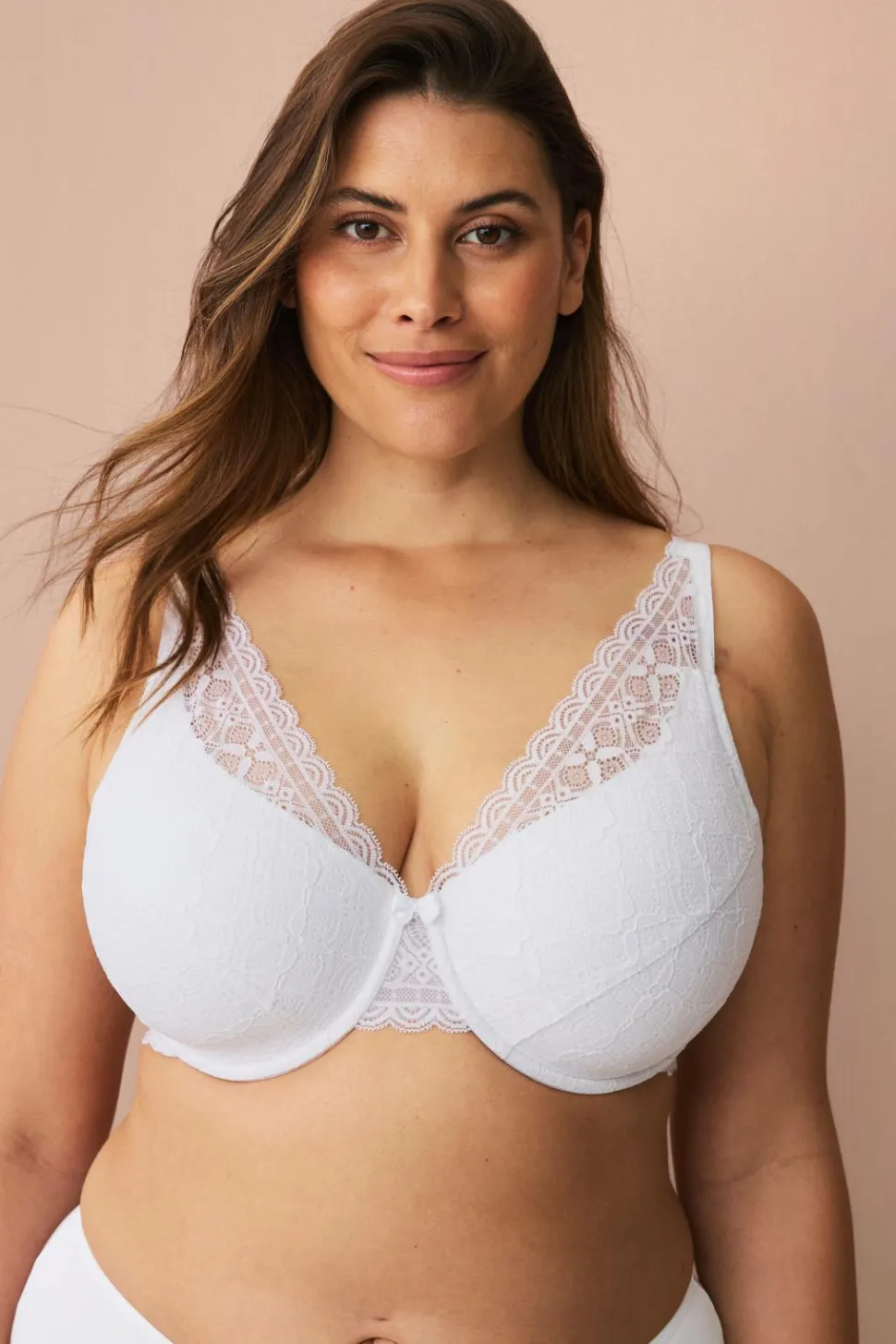 Ellos Plus collection Bøjle-bh med blondedetaljer