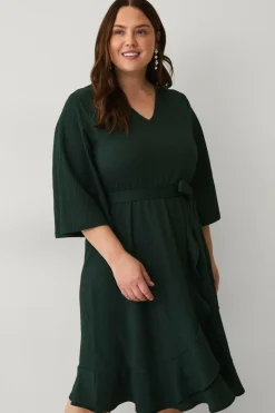 Ellos Plus collection Kjole med volantdetalje