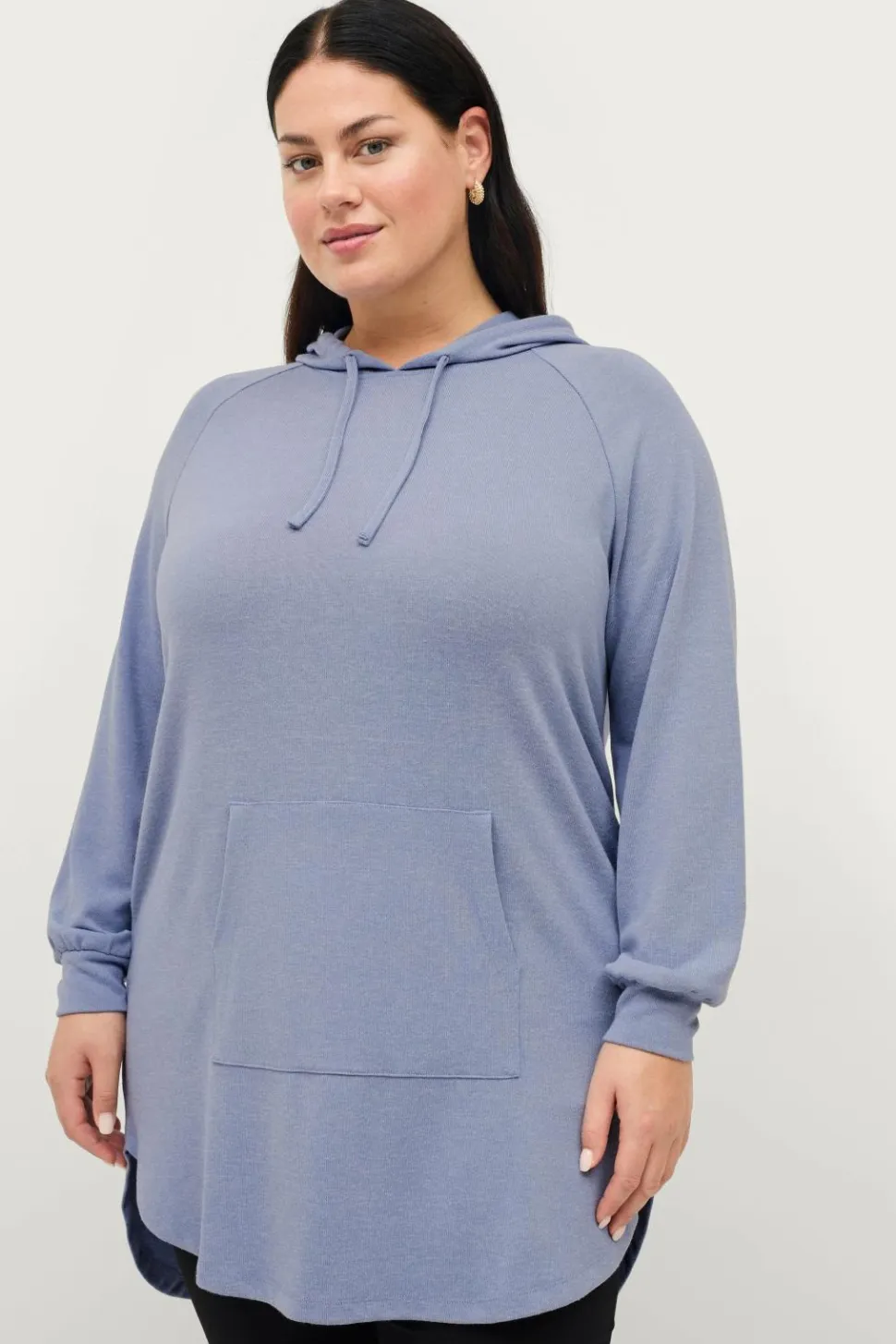 Ellos Plus collection Sweatshirttunika med hætte