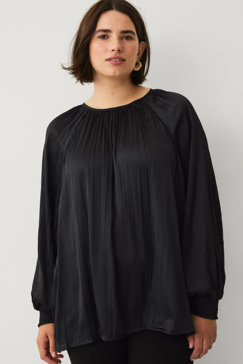 Ellos Plus collection Plisseret bluse
