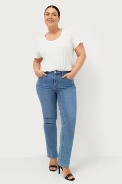 Ellos Plus collection Stretchjeans med svaj med høj talje