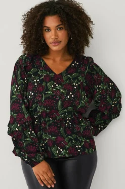 Ellos Plus collection Bluse med volanter
