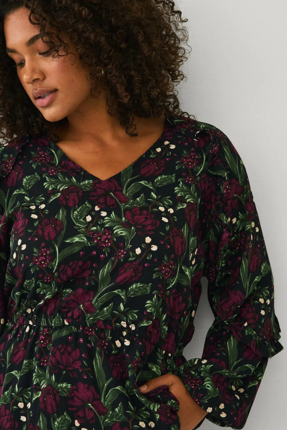 Ellos Plus collection Bluse med volanter
