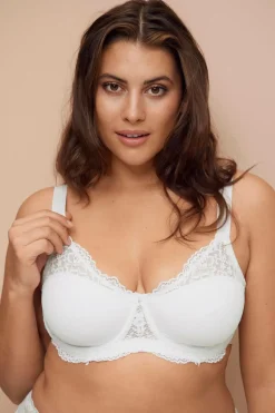 Ellos Plus collection Bh med bøjler med blondedetaljer
