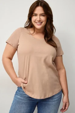 Ellos Plus collection Top med rund hals