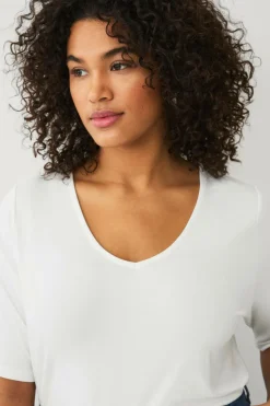 Ellos Plus collection Blød top med V-hals