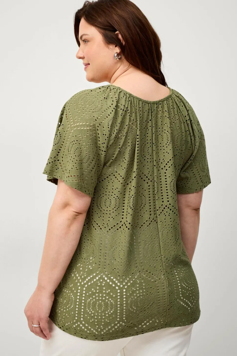 Ellos Plus collection Top Lacy