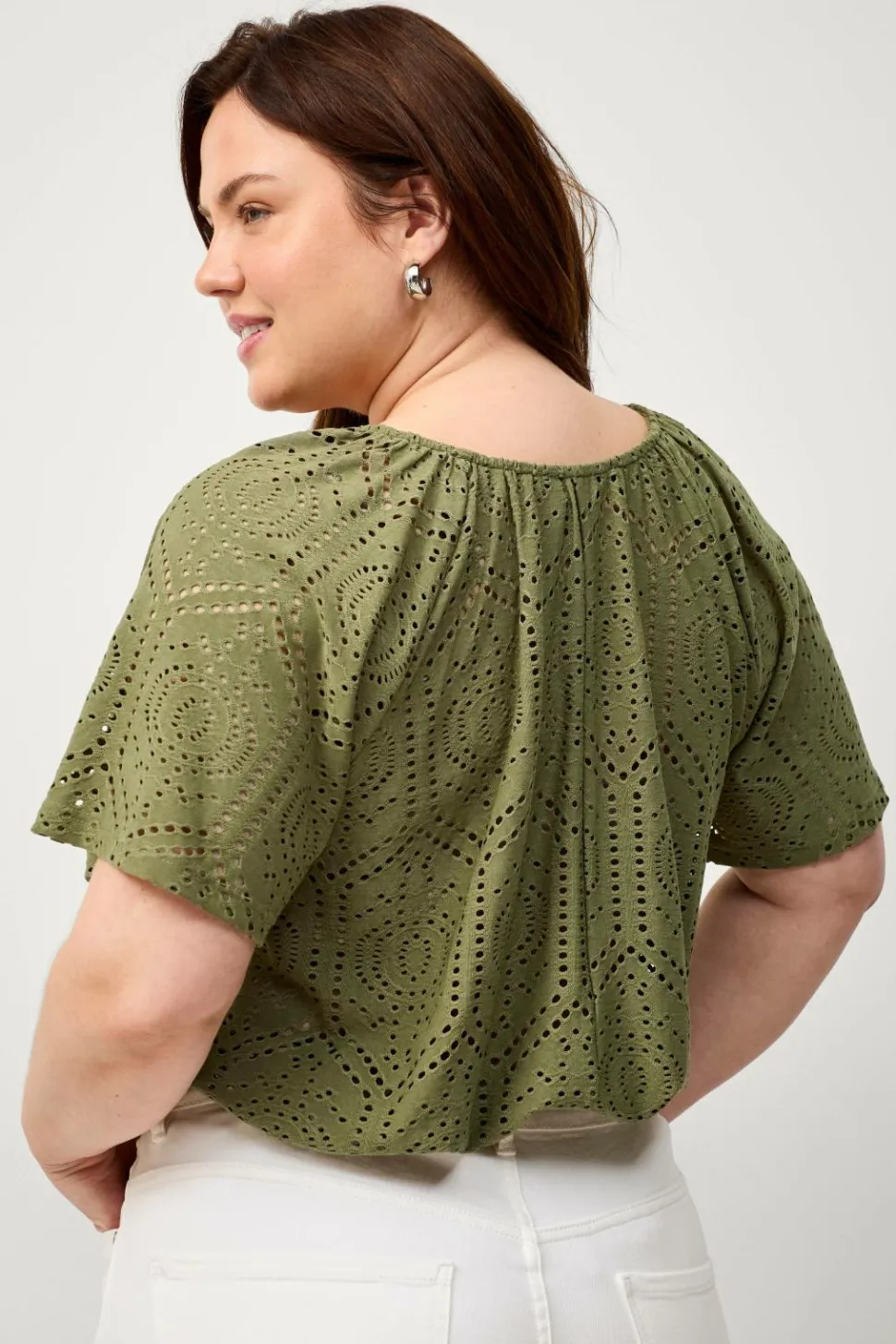 Ellos Plus collection Top Lacy