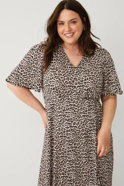 Ellos Plus collection Maxikjole med V-hals