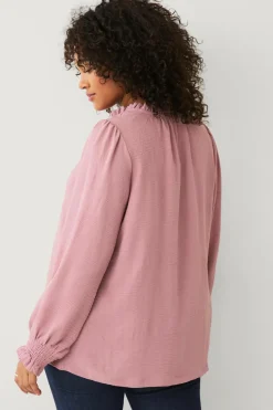 Ellos Plus collection Bluse med v-formet halsudskæring