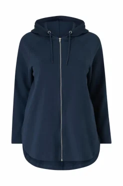 Ellos Plus collection Sweatshirt med hætte og lynlås