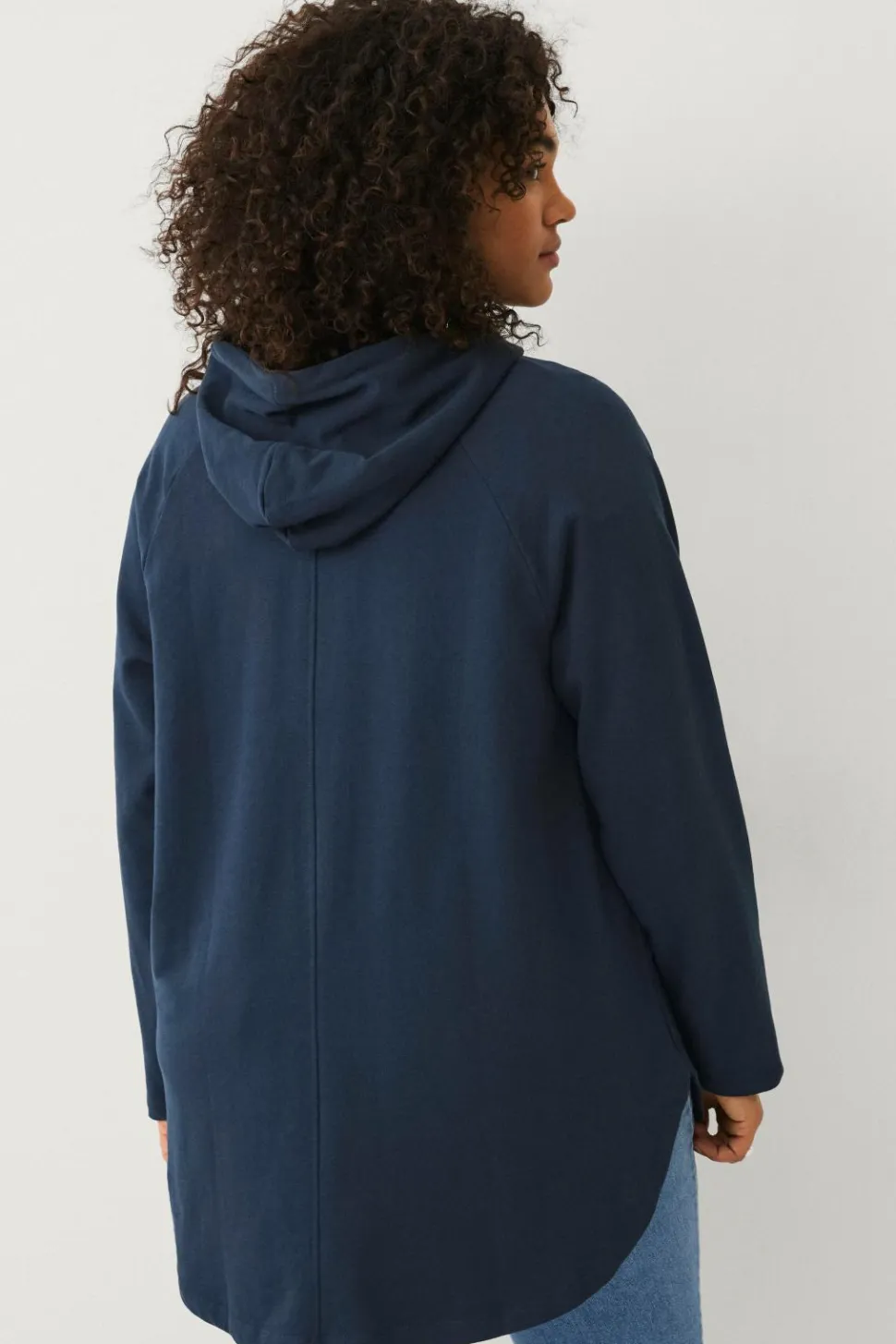 Ellos Plus collection Sweatshirt med hætte og lynlås