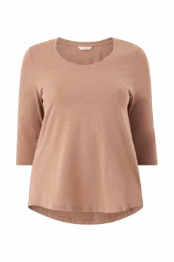 Ellos Plus collection Langærmet top med rund hals