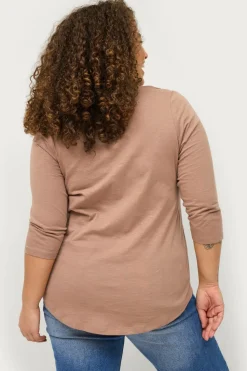Ellos Plus collection Langærmet top med rund hals