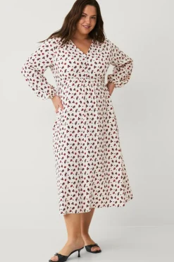 Ellos Plus collection Maxi kjole med V-hals