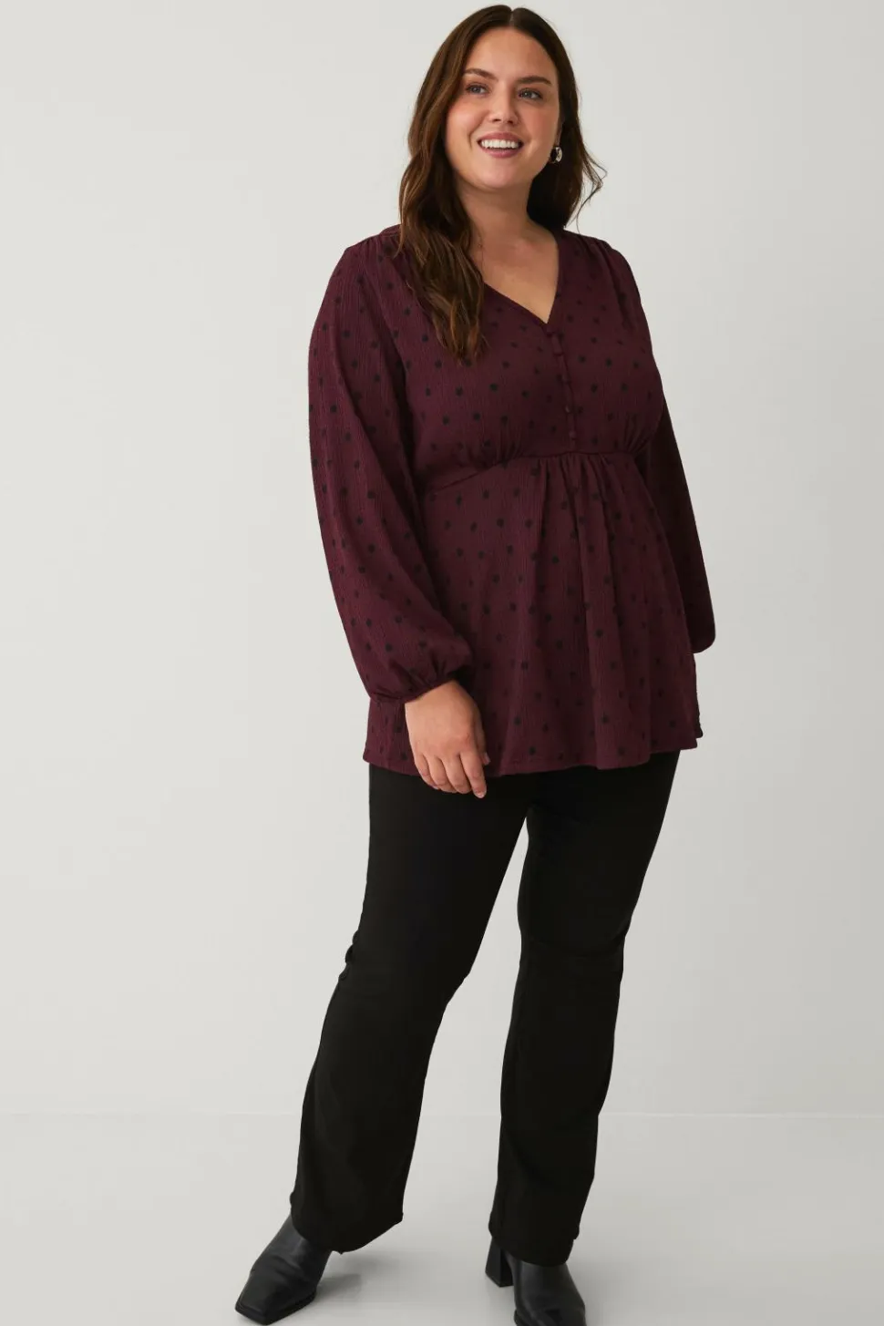 Ellos Plus collection Tunika med V-hals