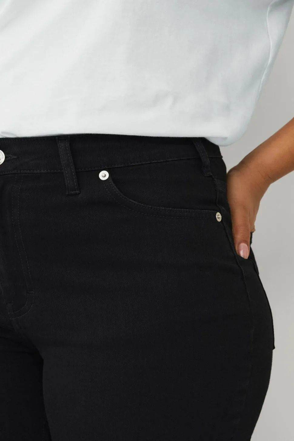 Ellos Plus collection slim jeans med høj talje
