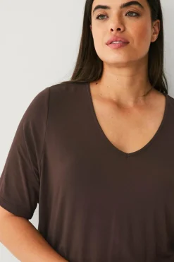 Ellos Plus collection Blød top med V-hals