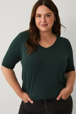 Ellos Plus collection Blød top med V-hals