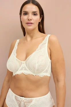 Ellos Plus collection Uforet bh med bøjler i blonder
