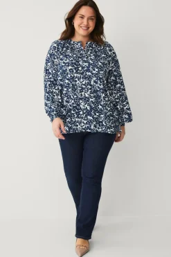 Ellos Plus collection Bluse med ballonærmer