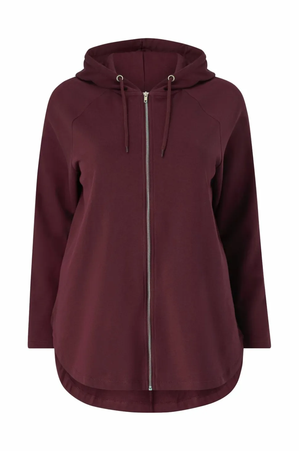 Ellos Plus collection Sweatshirt med hætte og lynlås