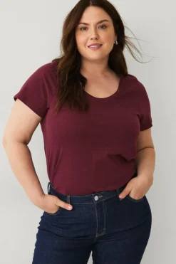 Ellos Plus collection Top med rund hals