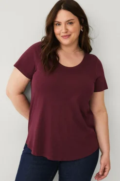 Ellos Plus collection Top med rund hals