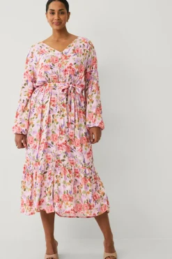 Ellos Plus collection Maxi kjole med volanter
