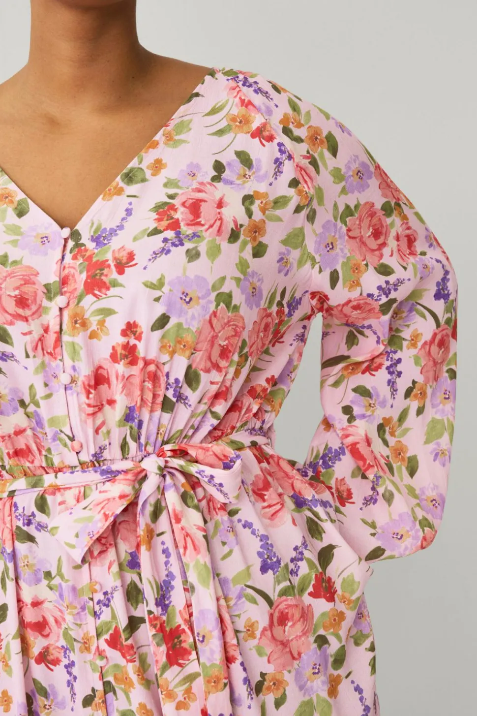 Ellos Plus collection Maxi kjole med volanter
