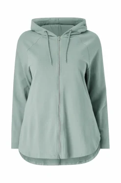 Ellos Plus collection Sweatshirt med hætte og lynlås