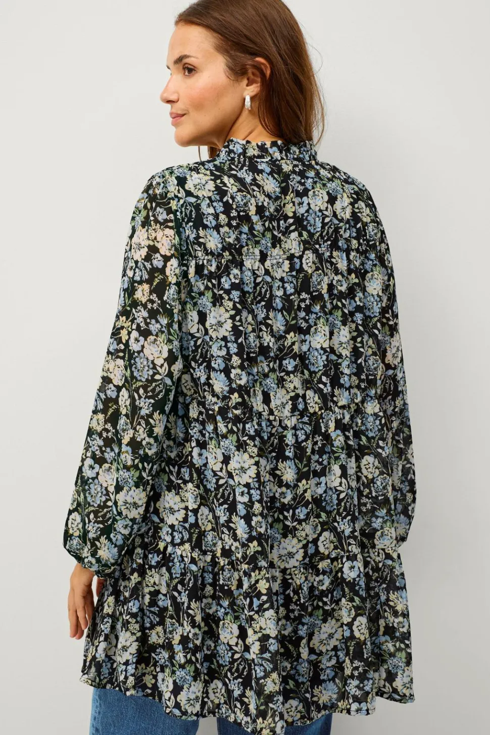 Ellos Plus collection Tunika i chiffon