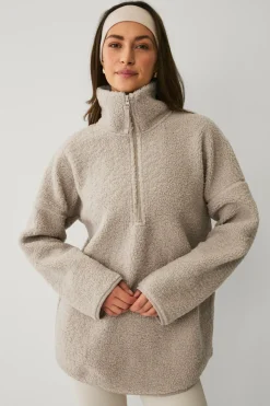 Ellos STUDIO Pullover Half Zip Pile Core