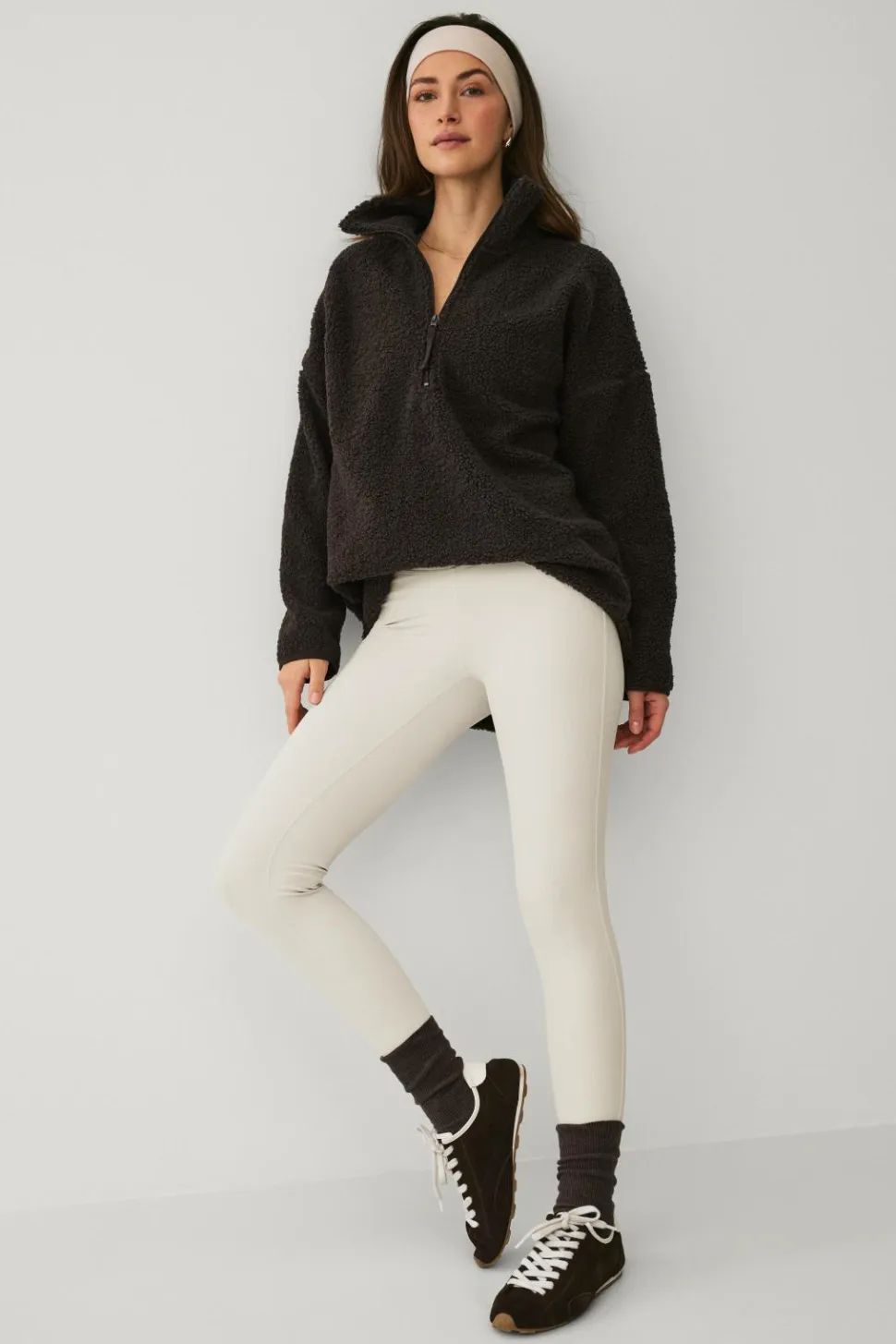 Ellos STUDIO Pullover Half Zip Pile Core