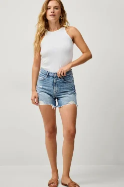 Gina Tricot Denimshorts Distressed High Denim Shorts