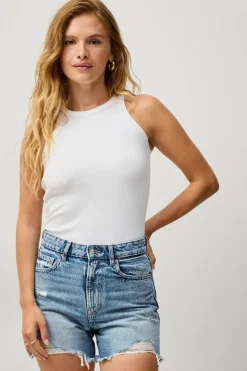 Gina Tricot Denimshorts Distressed High Denim Shorts