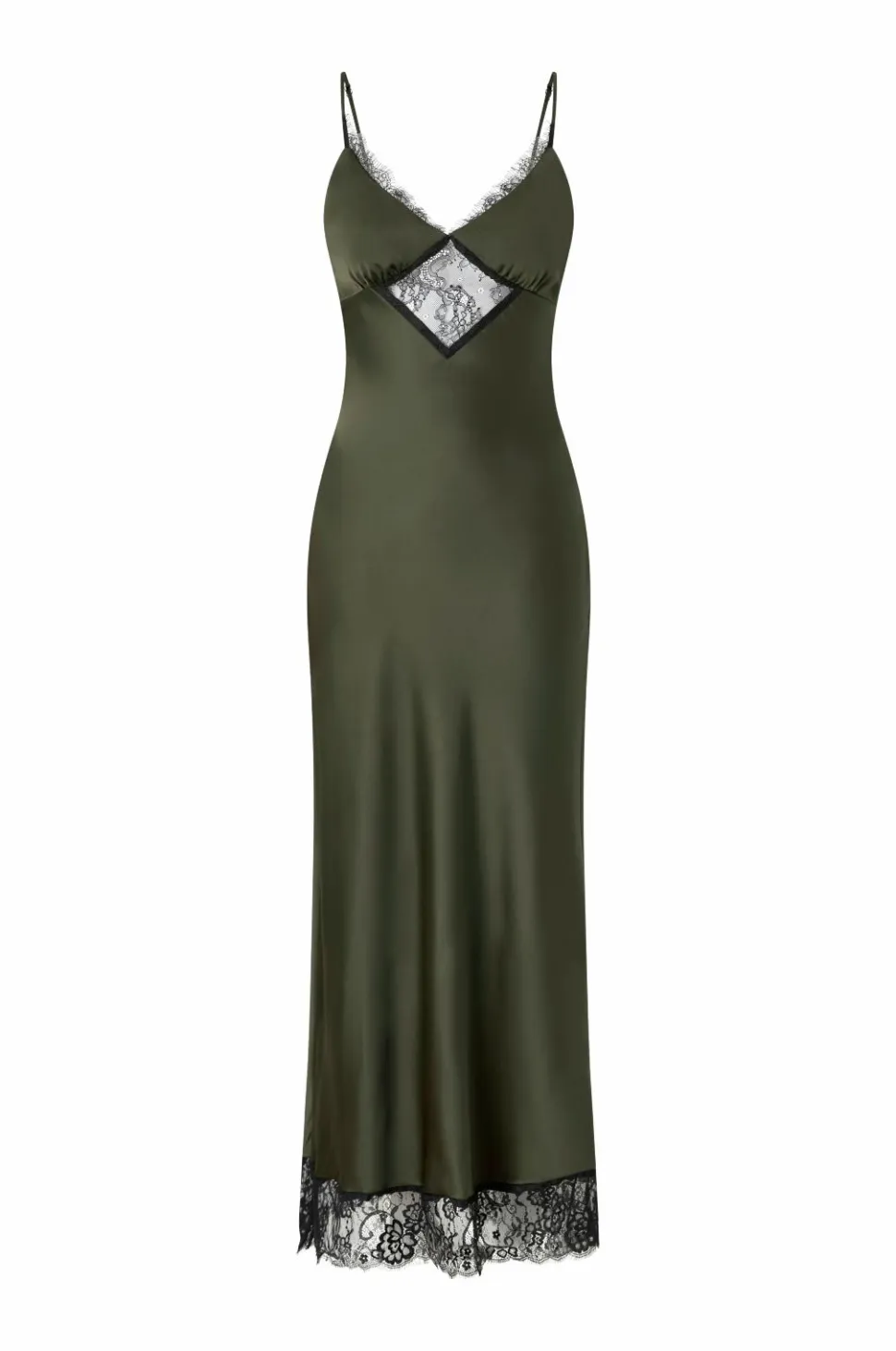 Gina Tricot Maxi kjole Satin Lace