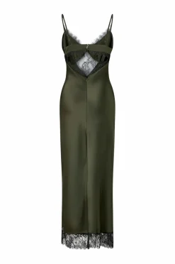 Gina Tricot Maxi kjole Satin Lace