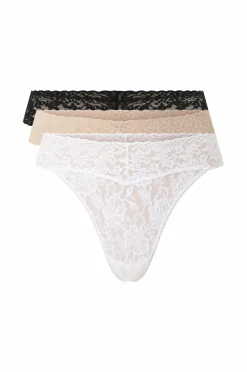 Hanky Panky Stringtrusser Signature Lace Original Rise Thong 3-pak