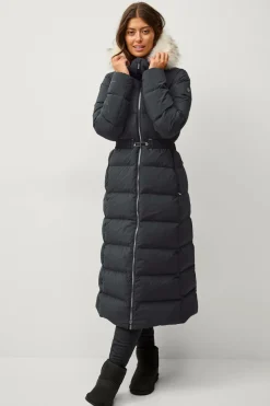 Áhkká Dunfrakke Gold Long Down Coat Matte