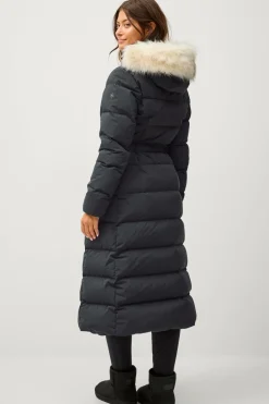 Áhkká Dunfrakke Gold Long Down Coat Matte