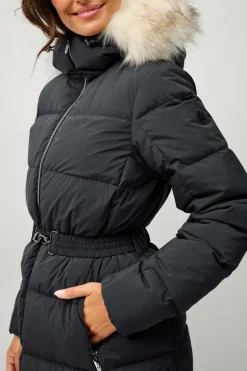 Áhkká Dunfrakke Gold Long Down Coat Matte